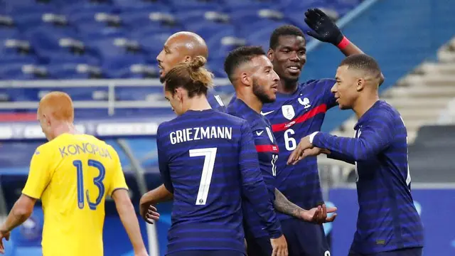 Olivier Giroud Borong Dua Gol, Prancis Hajar Ukraina 7-1