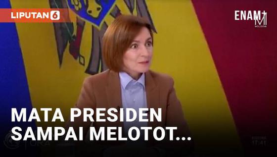 VIDEO: Kagetnya Presiden Moldova Diguncang Gempa saat Wawancara di Televisi