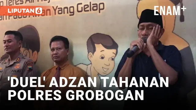 Tahanan Polres Grobogan Adu Adzan Sambut Hari Bhayangkara ke-77