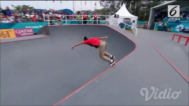Indonesia berhasil menambah dua medali, satu perak dan satu perunggu dari cabang Skateboard Men's Park pada Asian Games 2018.