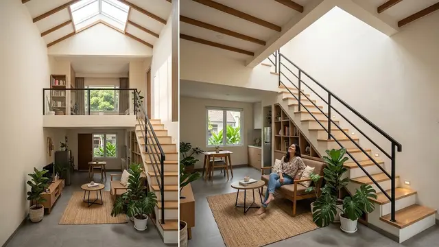 7 Inspirasi Desain Void Rumah Kecil, Trik Bikin Hunian Mungil Terasa Lega dan Sejuk