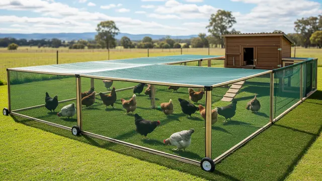 Kebun Ayam dengan Pagar Paranet