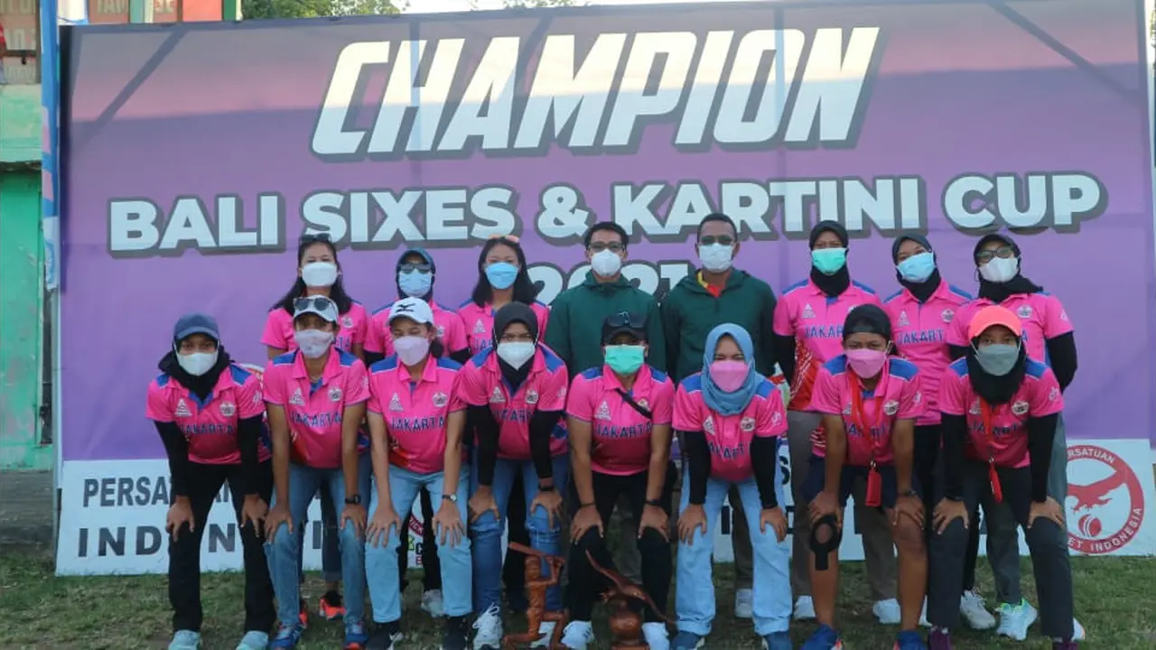 Bali Juara Turnamen Cricket Piala Kartini 2021