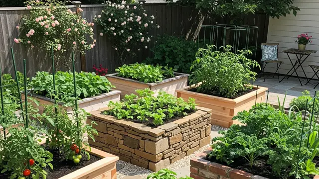 Model Halaman Belakang Rumah untuk Kebun Sayur Organik yang Produktif (Image by Gemini AI)