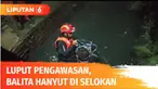 Seorang balita berusia 2 tahun tenggelam dan hanyut di saluran air di Surabaya, Jawa Timur. Korban diduga tercebur ke selokan karena luput dari pengawasan orang tuanya.
