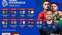 Jadwal dan Link Streaming BRI Liga 1 Week 16 di Vidio. (Sumber: dok .vidio.com)