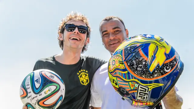 Valentino Rossi bertemu Marcos Cafu