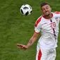 5. Sergej Milinkovic-Savic (Serbia) - Dirinya merupakan incaran utama dari Jose Mourinho pada bursa transfer musim panas kali ini. Tetapi Lazio hanya mau melepas sang gelandang seharga lebih dari 100 juta poundsterling. (AFP/Fabrice Coffrini)