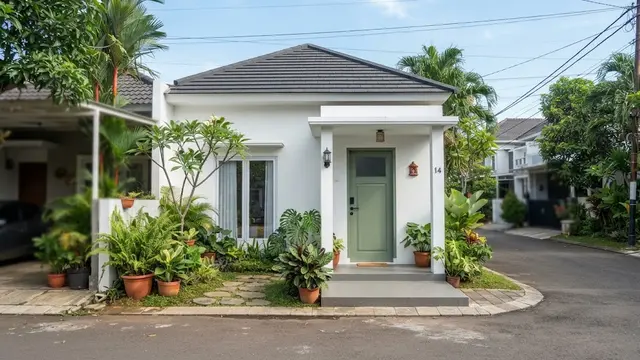 Pilihan Warna Pintu untuk Rumah dengan Dinding Putih