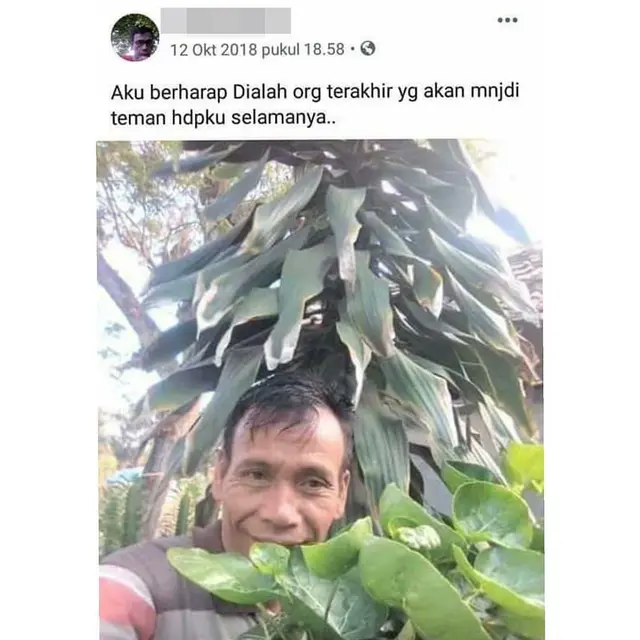 6 Status Facebook Bapak Ini 'Budak Cinta' Banget, Bikin Senyum Tipis