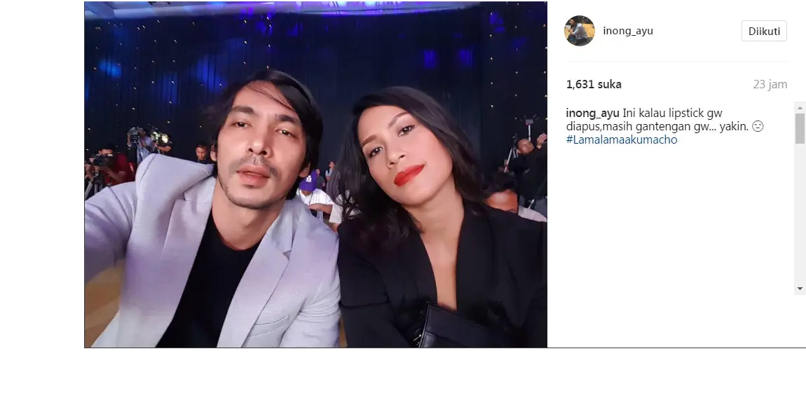 Ganteng mana Abimana Aryasatya atau Inong Ayu (Foto: Instagram)