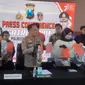 Polrestabes Surabaya menetapkan anak anggota DPR sebagai tersangka pembunuhan Dini Sera Arfianti. (Dian Kurniawan/Liputan6.com)