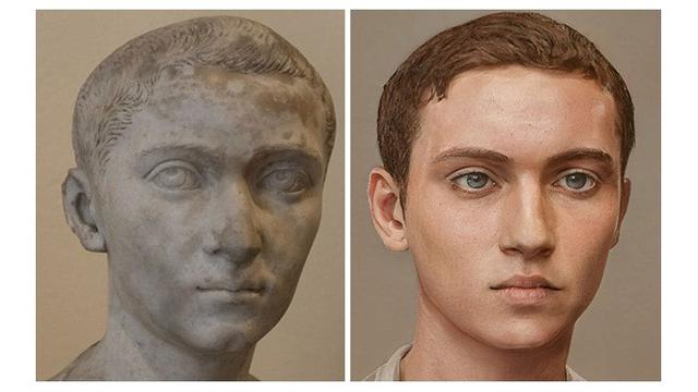 Pria Ini Ilustrasikan Patung Kaisar Romawi Agar Tampak Nyata, 7 Hasilnya Mengagumkan