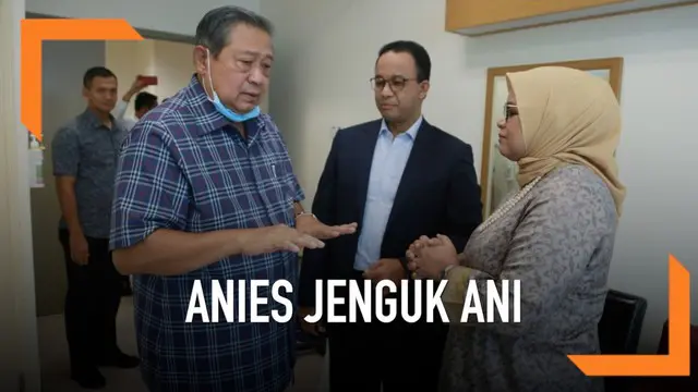 Gubernur Jakarta, Anies Baswedan, menjenguk Ani Yudhoyono di Singapura. Kedatangan Anies disambut SBY yang meminta doa untuk kesembuhan istrinya.