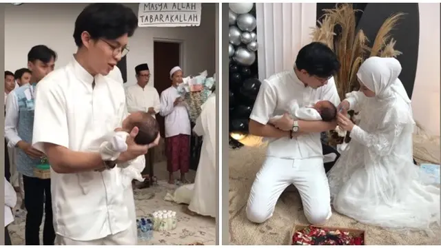 Seminggu Usai Lahiran, Ini 6 Momen Dinda Hauw dan Rey Gelar Akikah Anak Kedua