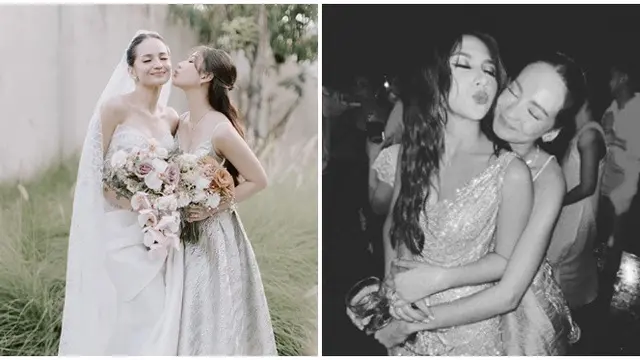 Mimpi Nikah Bareng Terwujud, Ini 6 Potret Jessica Mila dan Enzy Storia Saling Dampingi