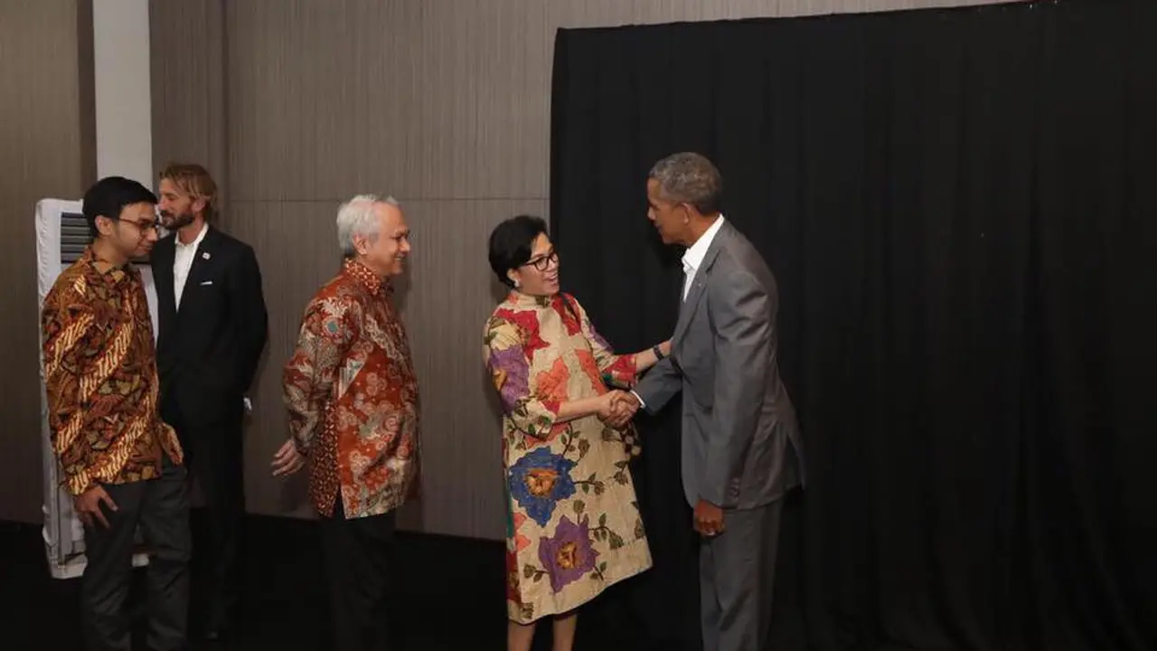 Menkeu Sri Mulyani Bertemu Presiden ke-44 Amerika Serikat Barrack Obama (Foto: Dok Facebook Sri Mulyani)