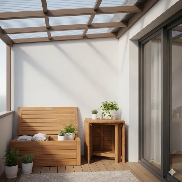 Inspirasi Teras Kecil Fungsional di Rumah Gaya Minimalis. Gemini