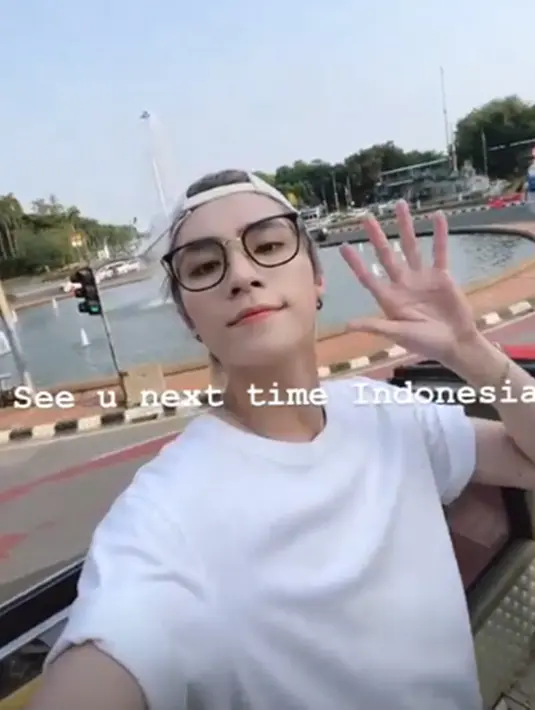 Xiaojun WayV juga menyampaikan salam perpisahan kepada penggemar di Indonesia. Dirinya beserta member pun harus kembali ke Korea Selatan untuk melanjutkan aktivitas lainnya. (Liputan6.com/IG/@djxiao_888)