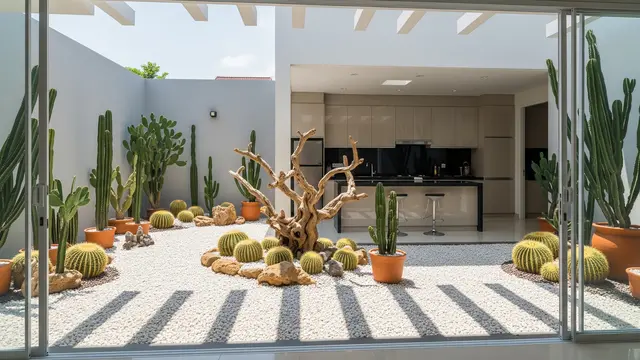 Tanaman Hias untuk Taman Kering di Samping Dapur (AI Generated)
