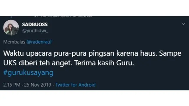 6 Curhatan 'Guruku Sayang' ala Netizen Ini Bikin Nostalgia