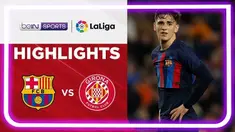 Berita video highlights laga pekan ke-28 Liga Spanyol (LaLiga) 2022/2023 antara Barcelona melawan Girona yang berakhir dengan skor 0-0 di Spotify Camp Nou, Selasa (11/4/2023) dini hari WIB.