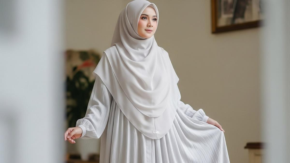 7 Model Gamis Ceruty Terbaru yang Memukau, Bikin Tampilan Makin Anggun dan Modern