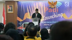 Menteri Perhubungan Budi Karya Sumadi memberikan sambutan serta pengarahan saat Launching Perkumpulan Angkutan Daring Indonesia (PADI) di Gedung Inkoppol, Jakarta, Senin (7/1). (Merdeka.com/Iqbal S. Nugroho)