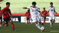 Duel Kamboja vs Filipina di matchday kedua penyisihan Grup A Piala AFF U-16 2018 di Stadion Gelora Delta, Sidoarjo, Selasa (31/7/2018). (Bola.com/Aditya Wany)