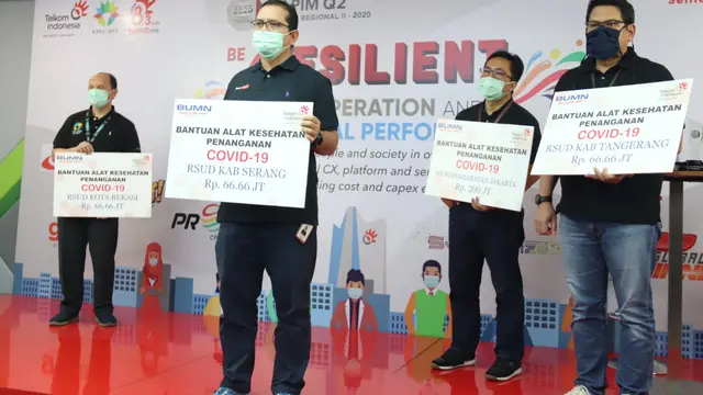 Tanggap Bencana, Telkom Regional II Salurkan Donasi ke Rumah Sakit Rujukan Covid-19