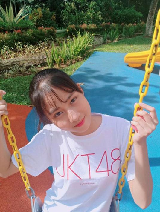 Karena kemiripannya ini, Muthe sempat viral di kalangan para netizen Korea Selatan.  (Liputan6.com/IG/jkt48.muthe_)