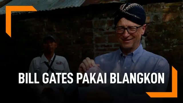 Bill Gates Foto Kenakan Blangkon, Ini yang Ia Lakukan