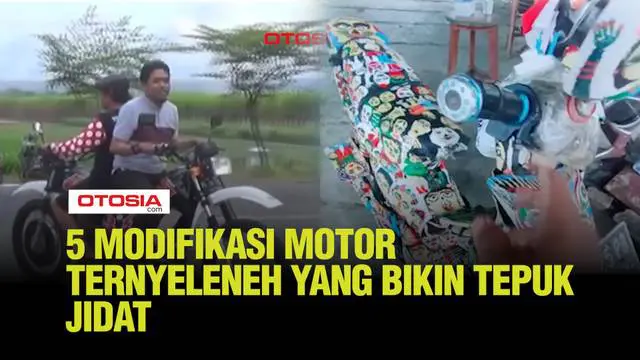 Kreativitas seorang biker bisa menghasilkan modifikasi motor yang benar-benar unik dan tak terduga.