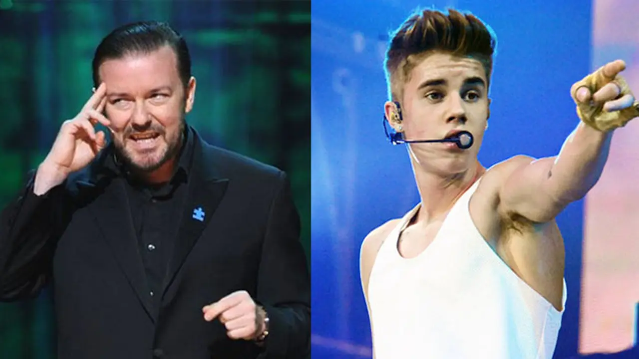 Cara Ricky Gervais `Jinakkan` Justin Bieber