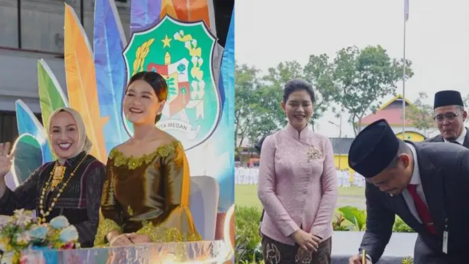 Beda Pesona Menawan Kahiyang Ayu di HUT ke-434 Kota Medan, Pamer Body Ramping dengan Kebaya Janggan dan Baju Kurung