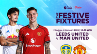 Nonton Live Streaming Liga Inggris Pekan ke-19: Leeds United vs Manchester United, Tayang di Vidio