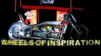 Motor kustom berbasis Kawasaki Ninja 2-Tak karya Thrive Motorcycle. (Suryanation Motorland)