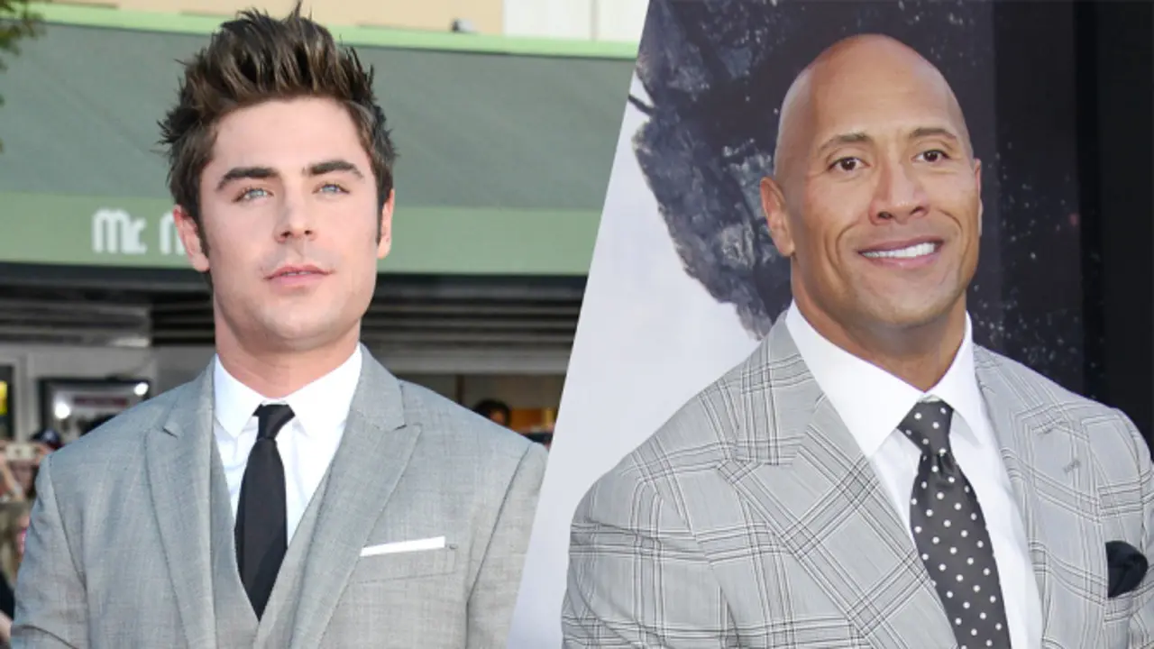 Zac Efron dan Dwayne Johnson