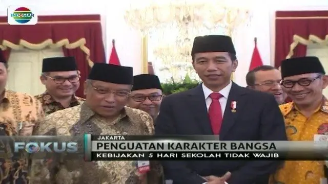 Tandatangani Perpres penguatan pendidikan karakter, Jokowi: Full Day School hanya sebagai pilihan saja.