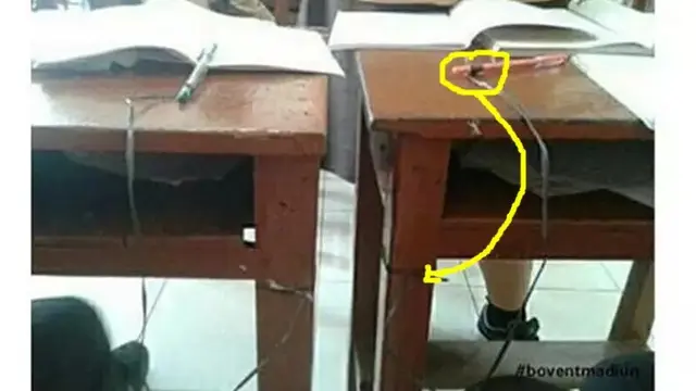 6 Potret Kocak Siswa Agar Alat Tulisnya Tidak Hilang Ini Bikin Senyum Tipis