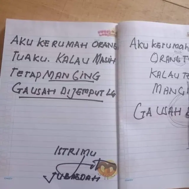 5 Surat Kocak Dari Istri Untuk Suami Ini Bikin Tepuk Jidat