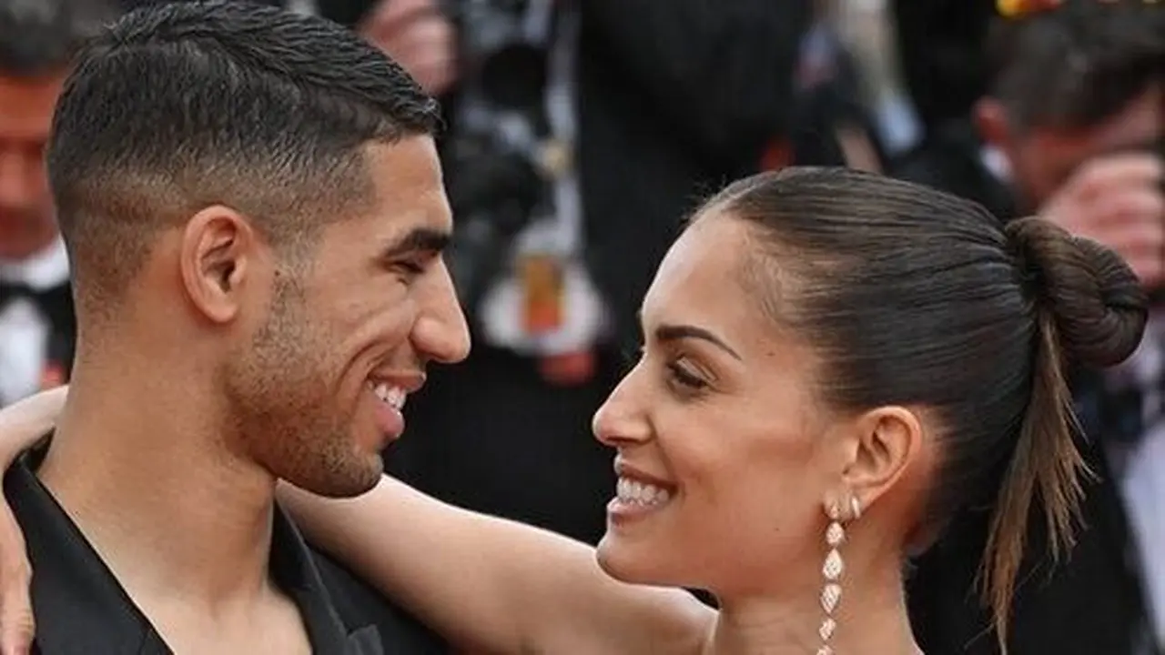Achraf Hakimi dan Hiba Aboukhris Benslimane
