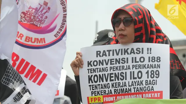 Hari Buruh Migran Internasional 2018, Massa Geruduk Istana Merdeka