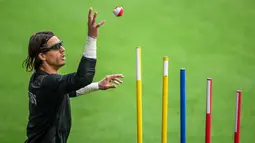 Sebagai kuda hitam, Swiss secara beruntun mampu ke perempatfinal Euro. (Fabrice COFFRINI / AFP)