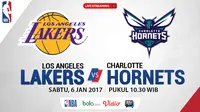 Jadwal NBA, LA Lakers Vs Charlotte Hornets. (Bola.com/Dody Iryawan)
