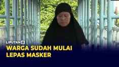 Sebagian Warga Terlihat Sudah Lepas Masker