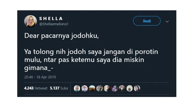 Curhatan Lucu Netizen Untuk 'Pacarnya Jodohku' Ini Bikin Tepok Jidat