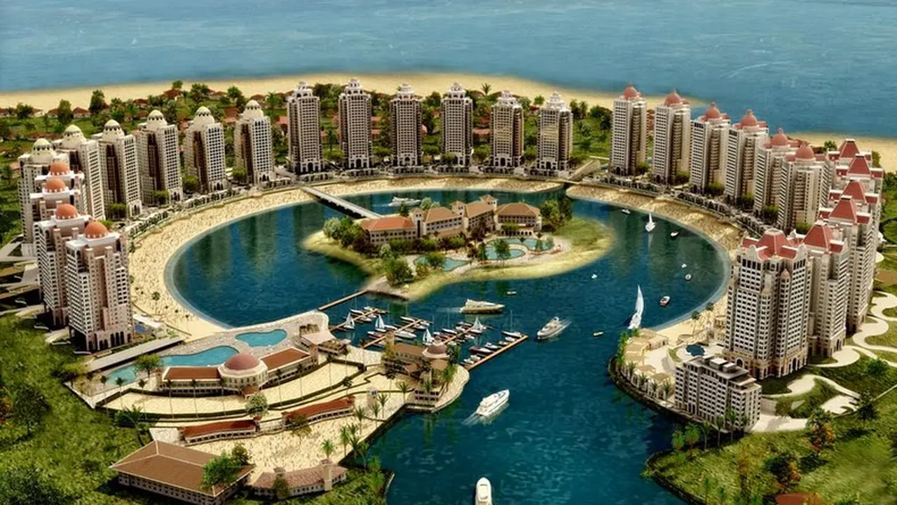 Indahnya Pulau Berbentuk Kalung Mutiara di Qatar