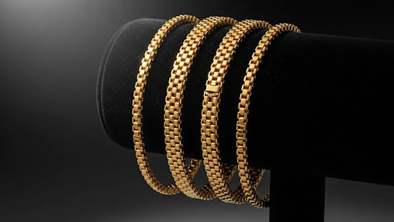 Gelang 8 Gram Emas 24K Rantai Kotak Rapat