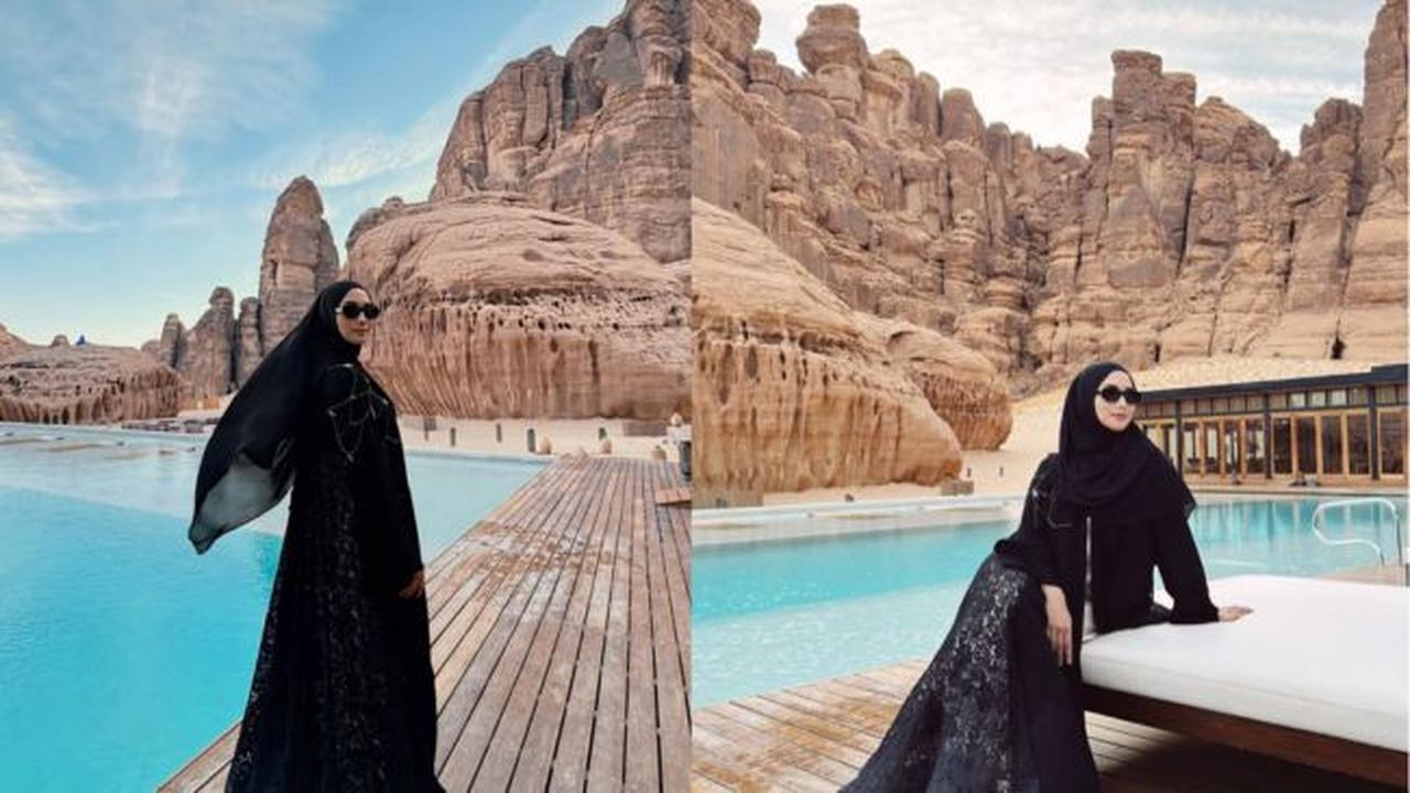 Potret Citra Kirana Sambangi Kota AI Ula di Arab Saudi  (credit: instagram.com/citraciki).